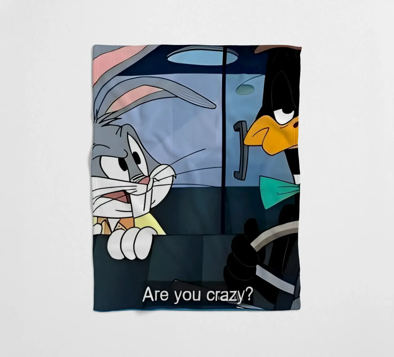 Bugs Bunny and Daffy Duck (are you crazy?) coperta in pile da Low poly art