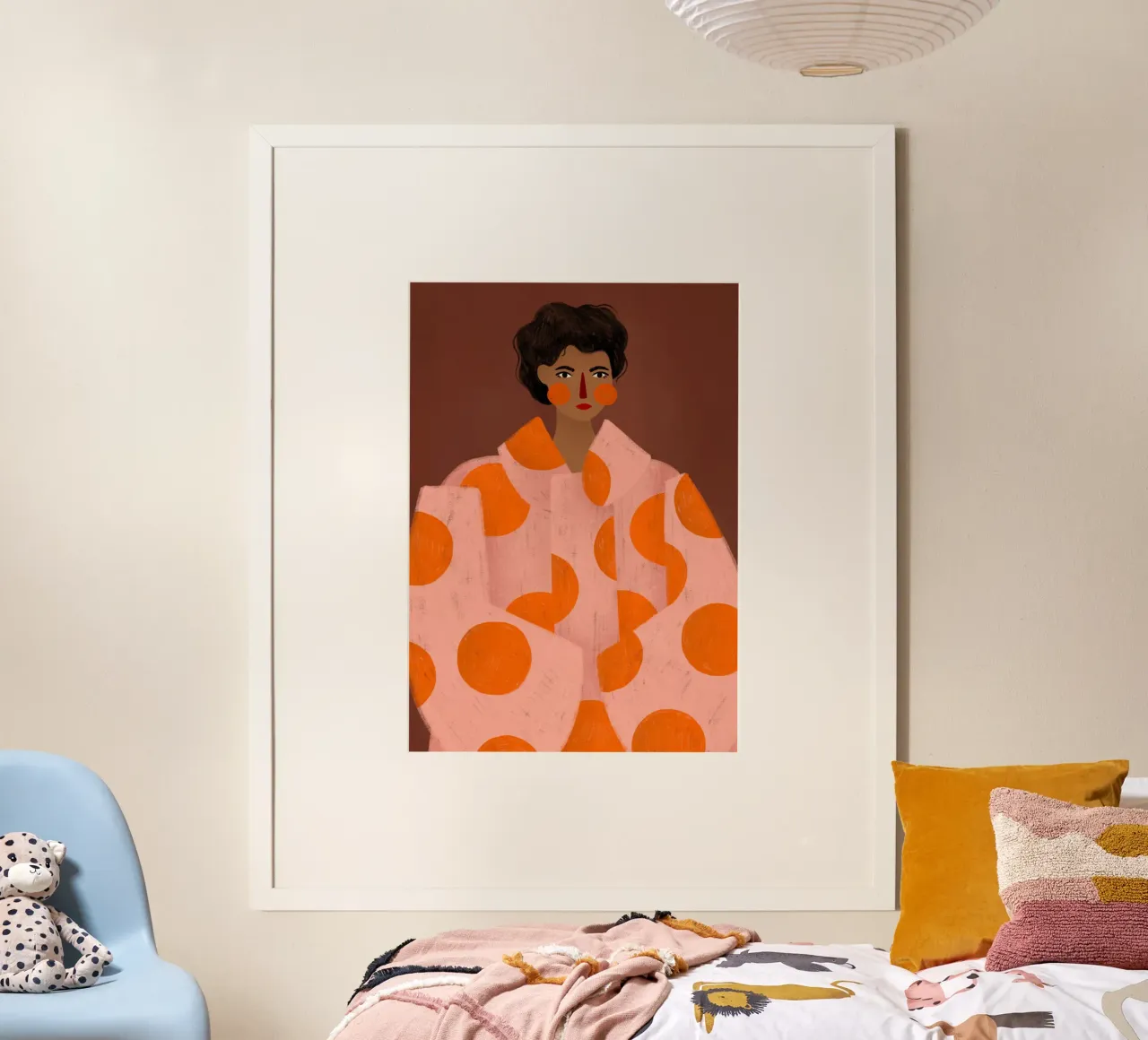 The Woman with the Orange Dots poster da Bea Mueller