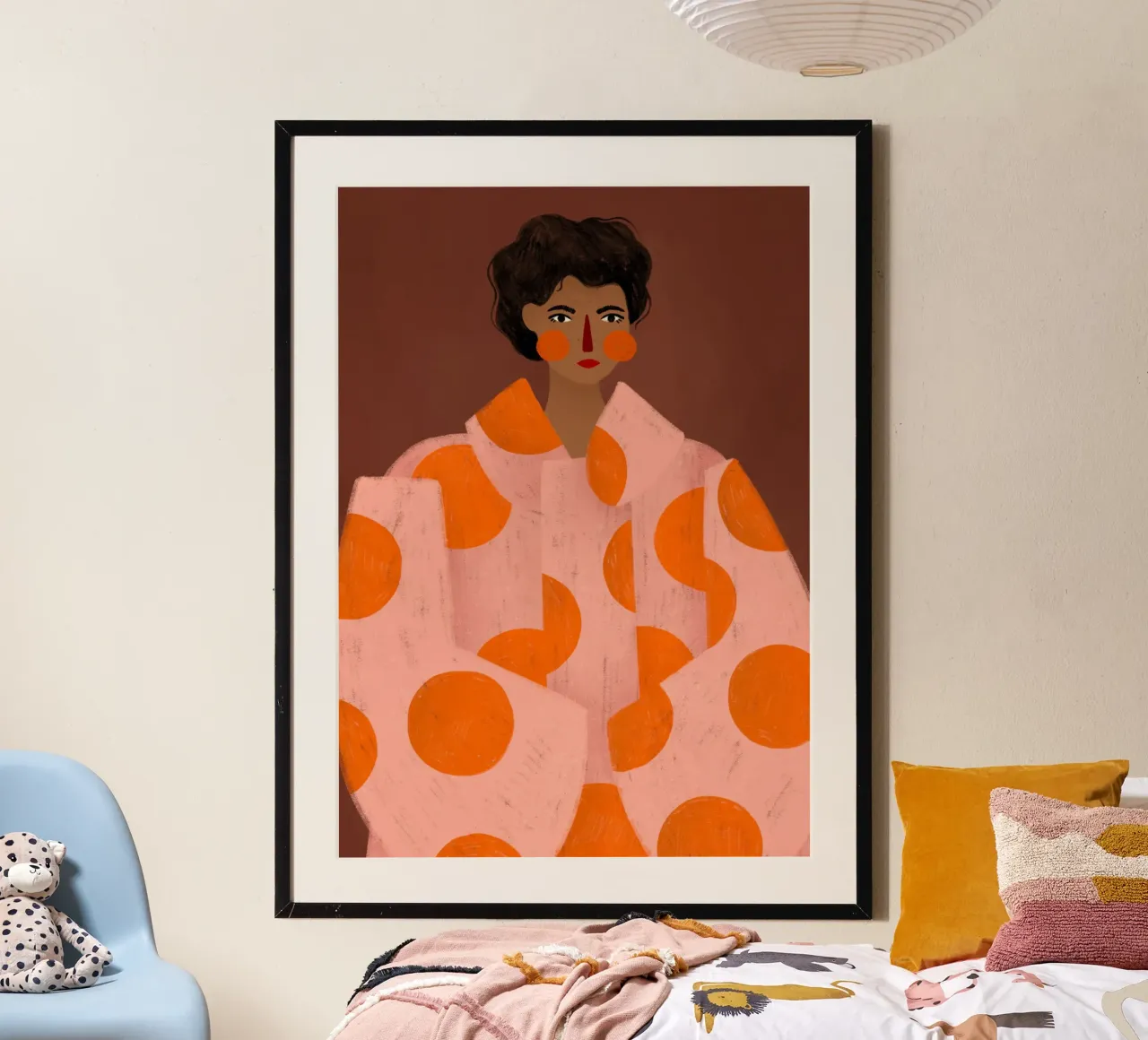 The Woman with the Orange Dots poster da Bea Mueller