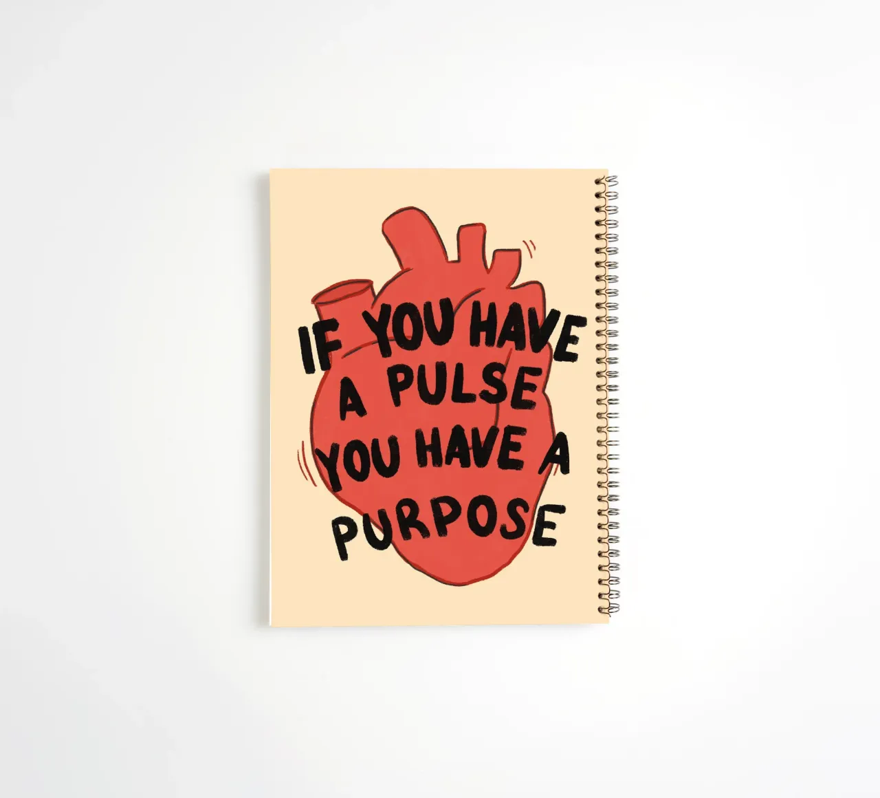 If You Have a Pulse, You Have a Purpose spiral notebook by vintagepod