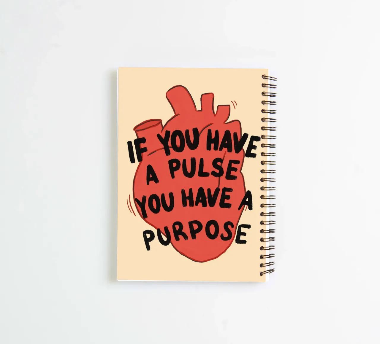 If You Have a Pulse, You Have a Purpose spiral notebook by vintagepod