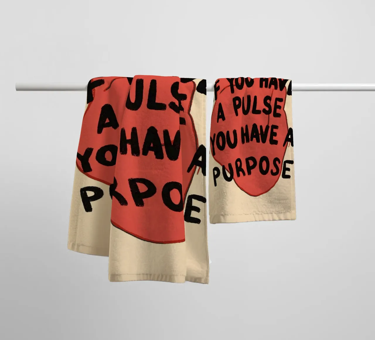If You Have a Pulse, You Have a Purpose towel by vintagepod