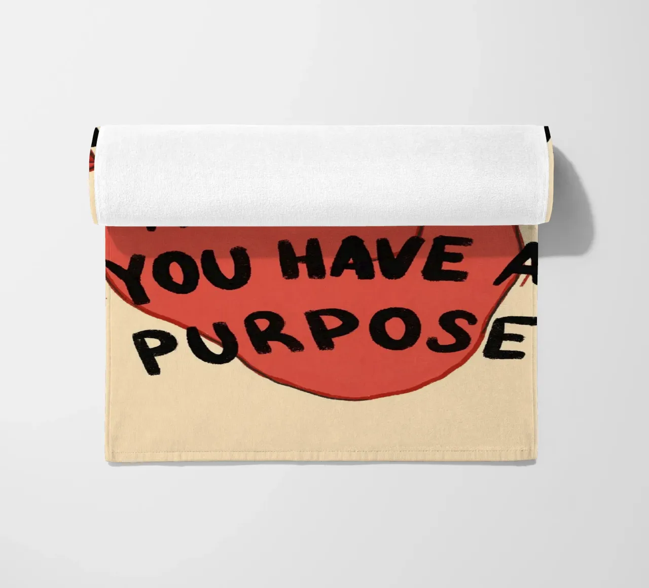 If You Have a Pulse, You Have a Purpose beach towel by vintagepod