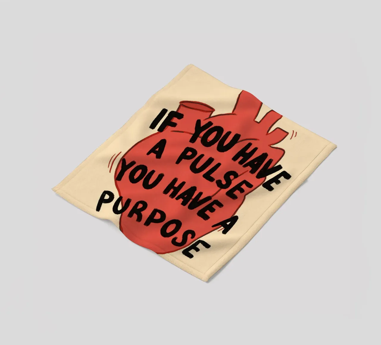 If You Have a Pulse, You Have a Purpose fleece blanket by vintagepod