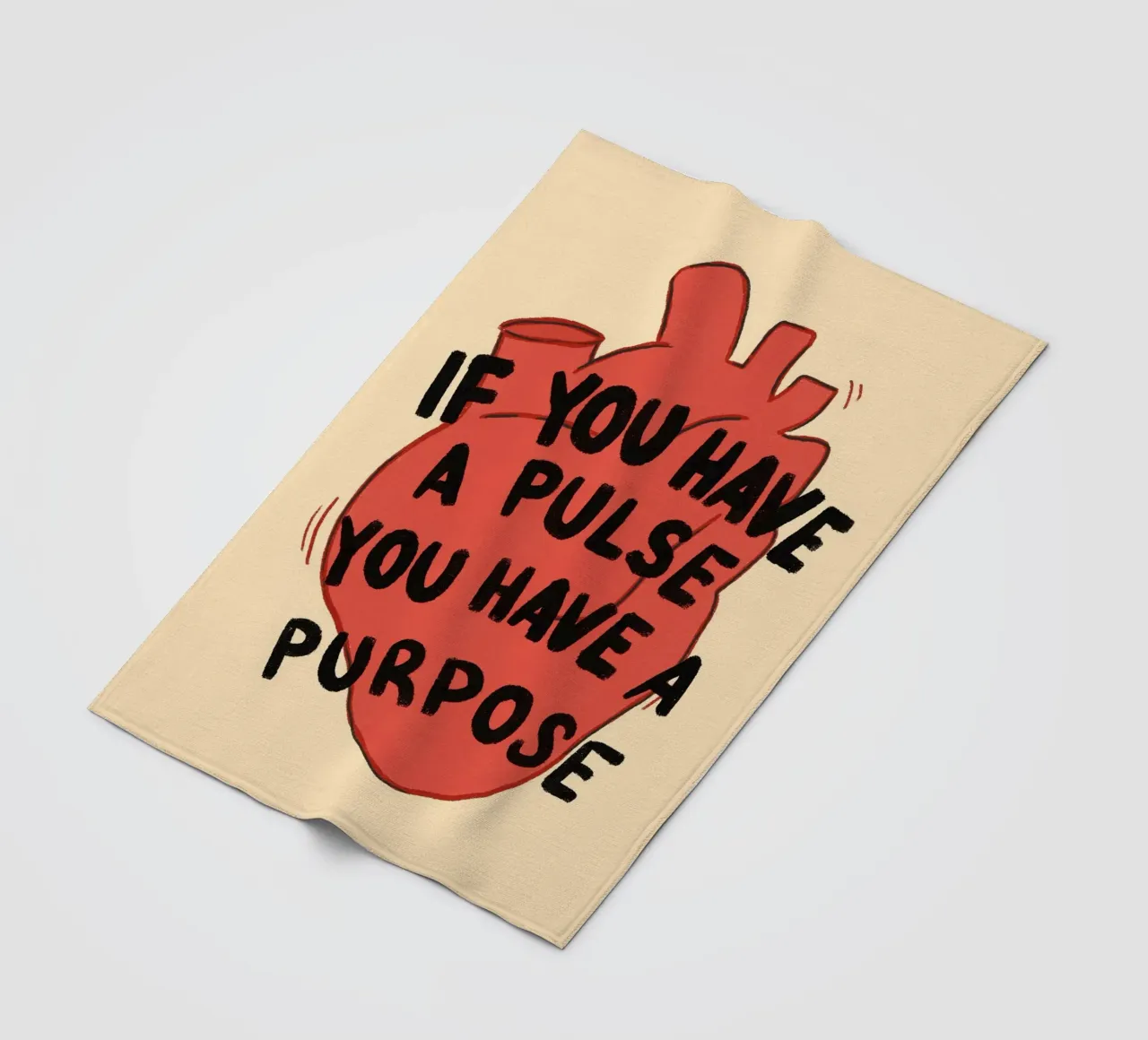 If You Have a Pulse, You Have a Purpose fleece blanket by vintagepod