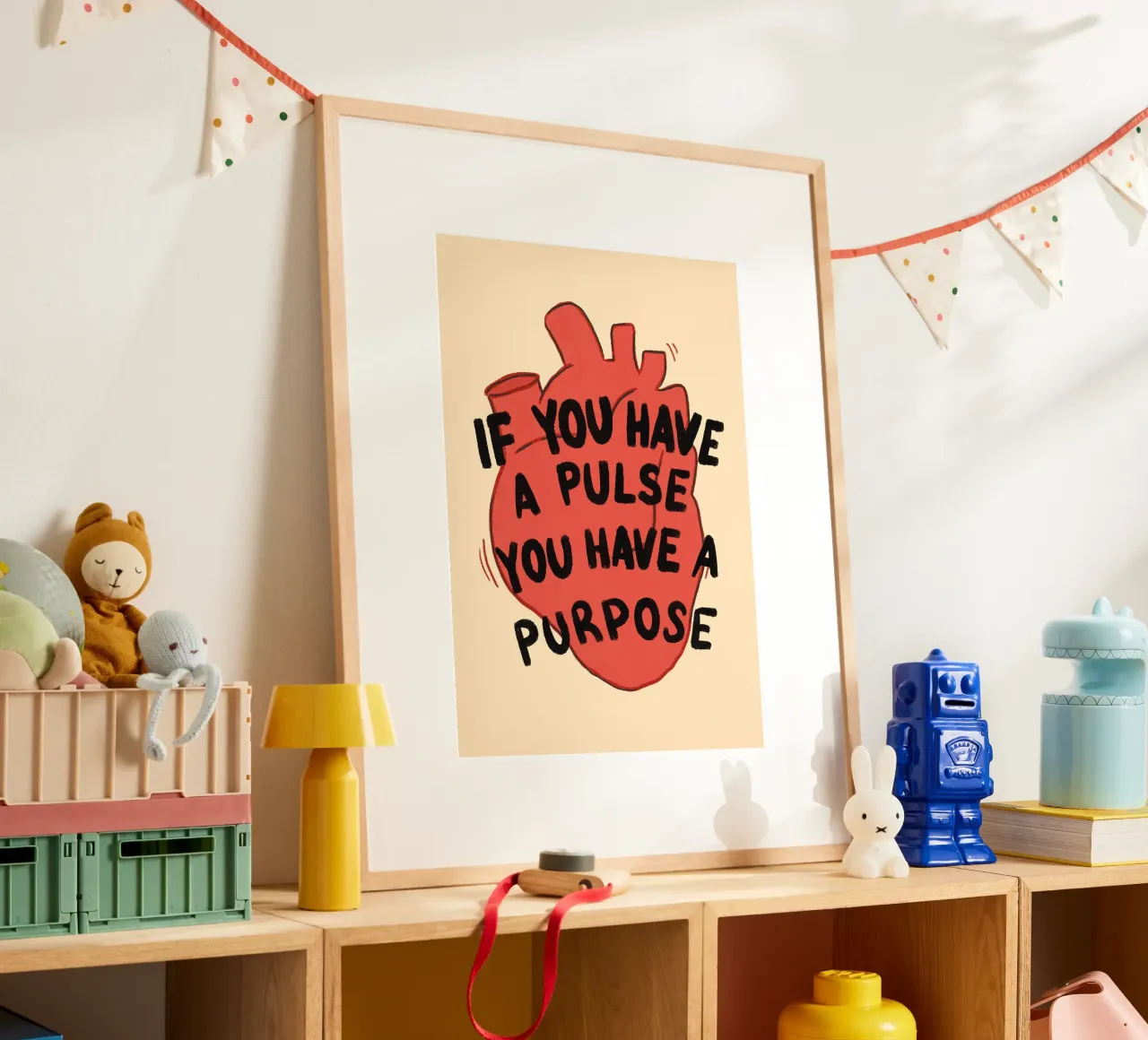 If You Have a Pulse, You Have a Purpose poster by vintagepod