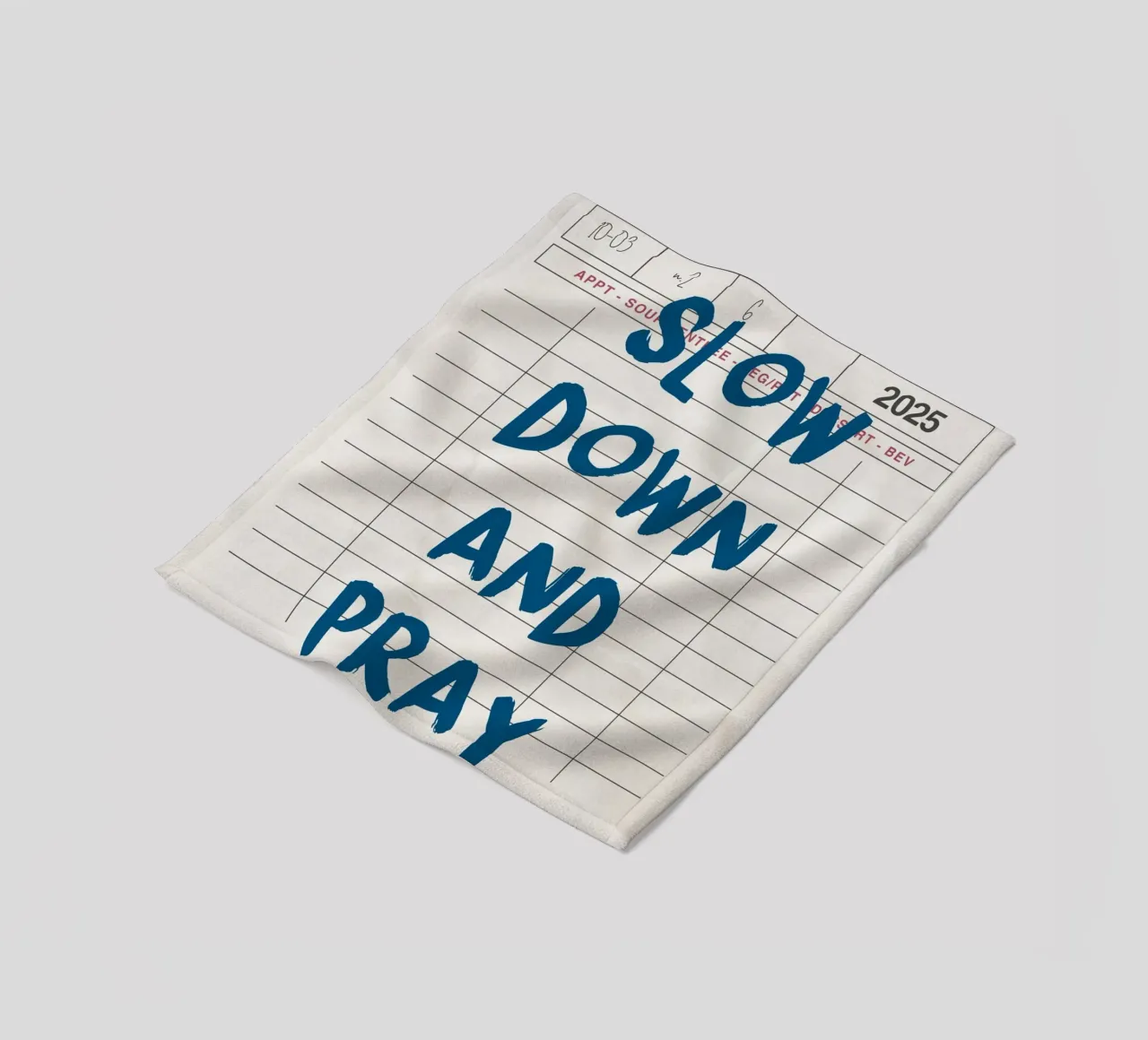 Rallenta e prega, Christian Guest Check Art coperta in pile da vintagepod