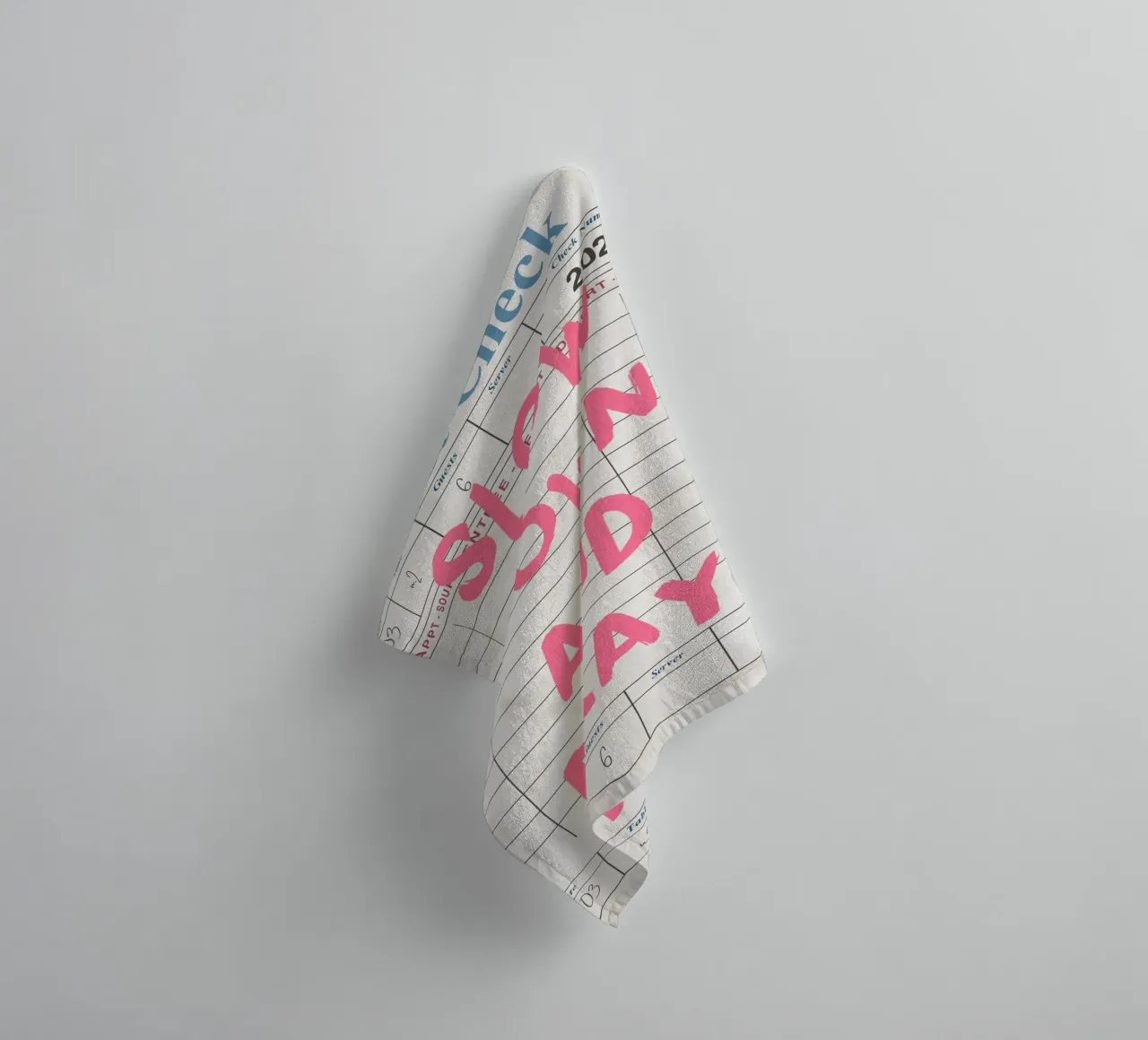Rallenta e prega, Christian Guest Check Art asciugamano da bagno da vintagepod