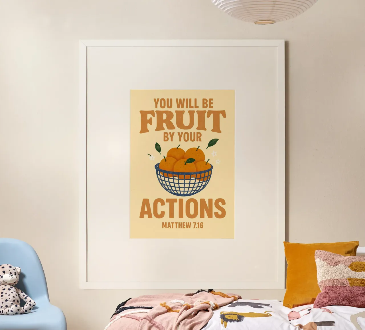 Vous serez le fruit de vos actions, Matthieu 7:16 poster de vintagepod