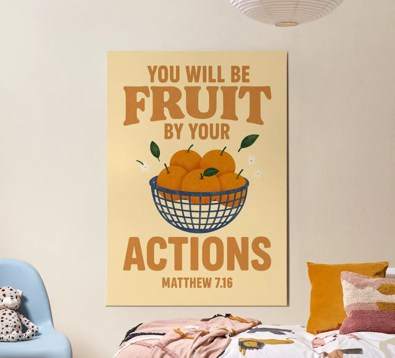 Vous serez le fruit de vos actions, Matthieu 7:16 poster de vintagepod