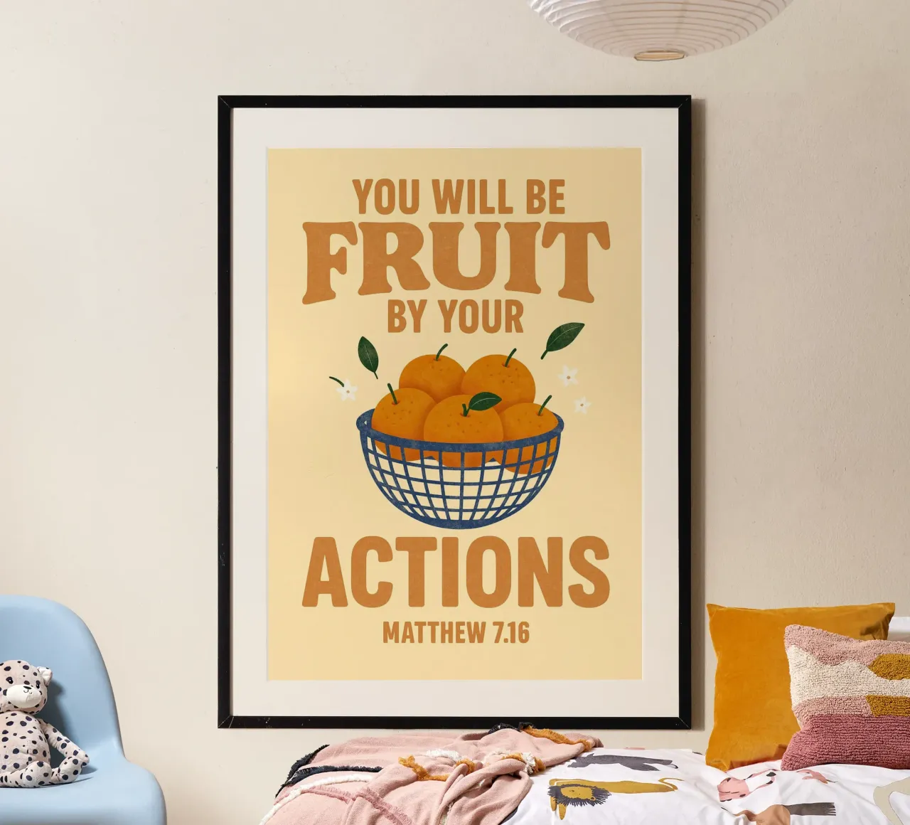 Vous serez le fruit de vos actions, Matthieu 7:16 poster de vintagepod