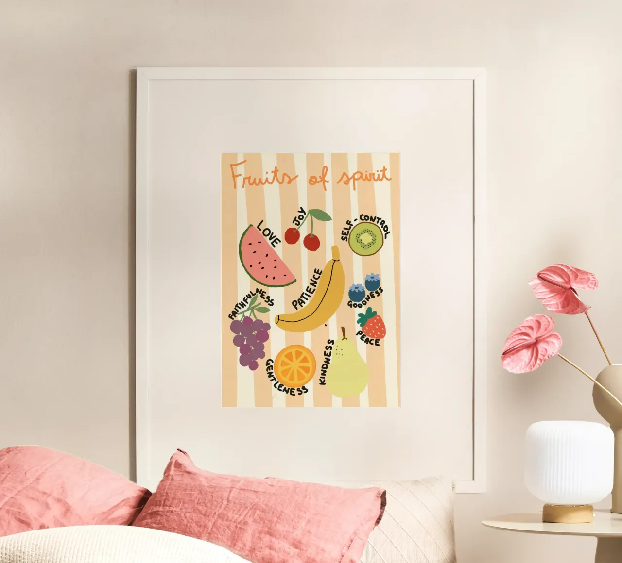 Früchte des Geistes, Moderne christliche Kunst Poster von vintagepod