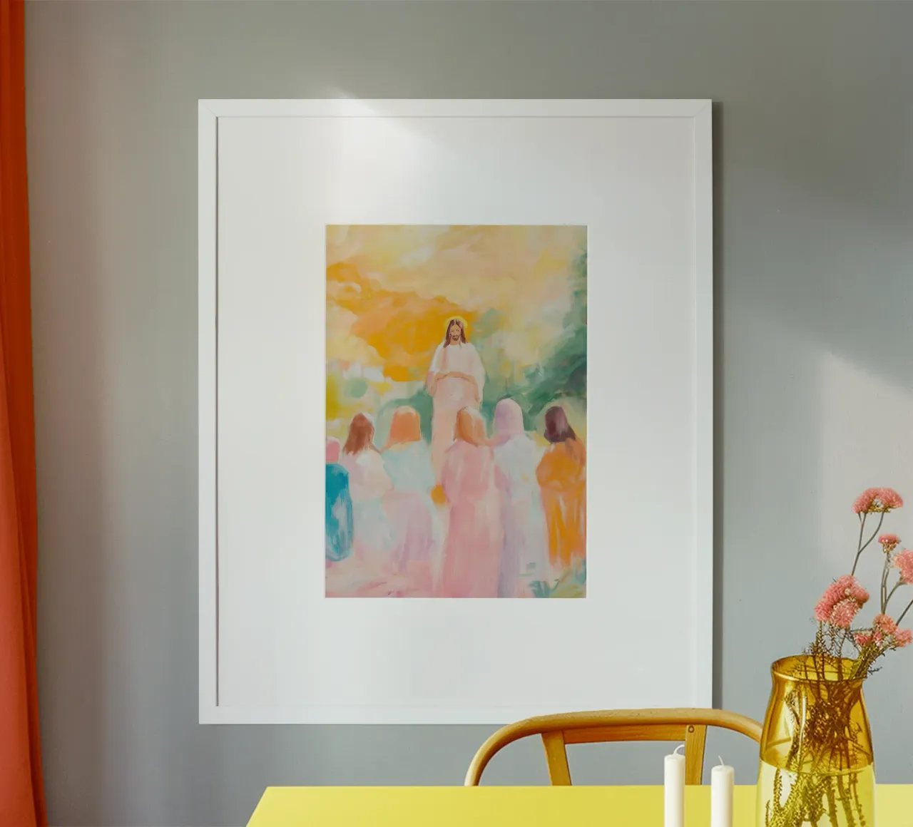 Gesù e i suoi discepoli, arte impressionistica poster da vintagepod