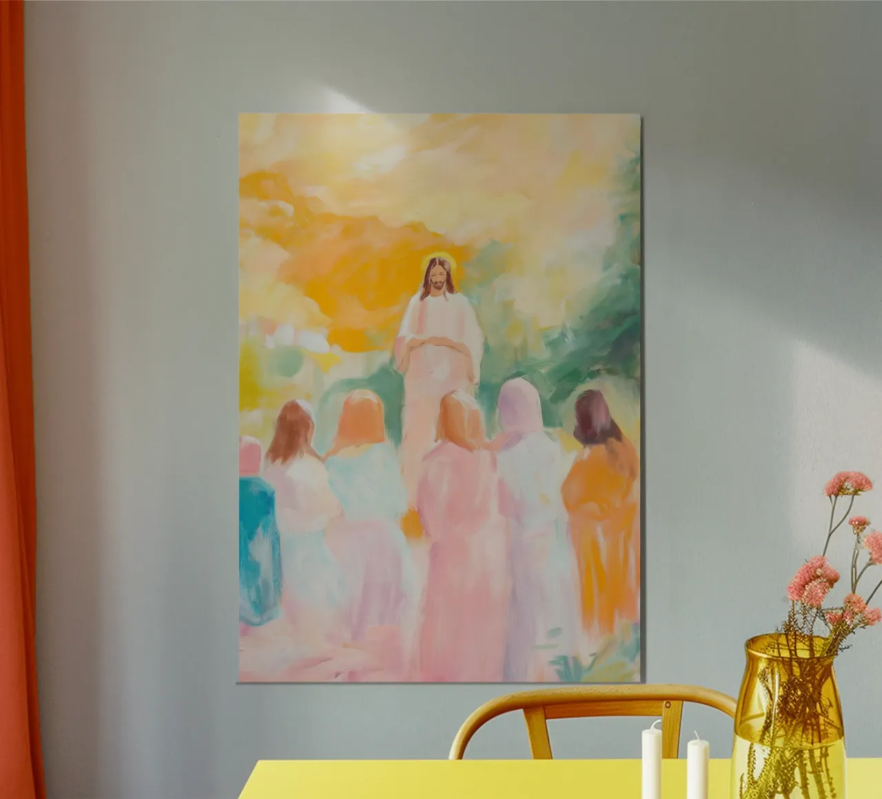 Gesù e i suoi discepoli, arte impressionistica poster da vintagepod