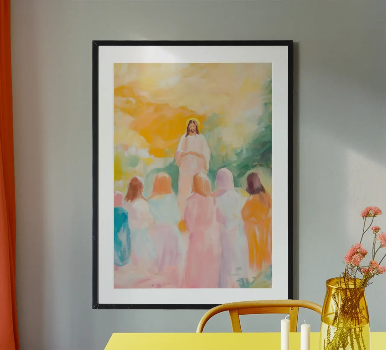 Gesù e i suoi discepoli, arte impressionistica poster da vintagepod