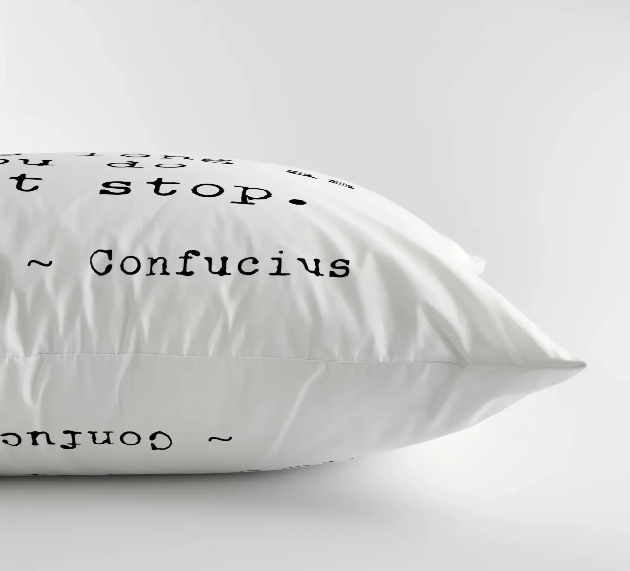 Do Not Stop - Confucius Typewriter cuscino da Typo Designs