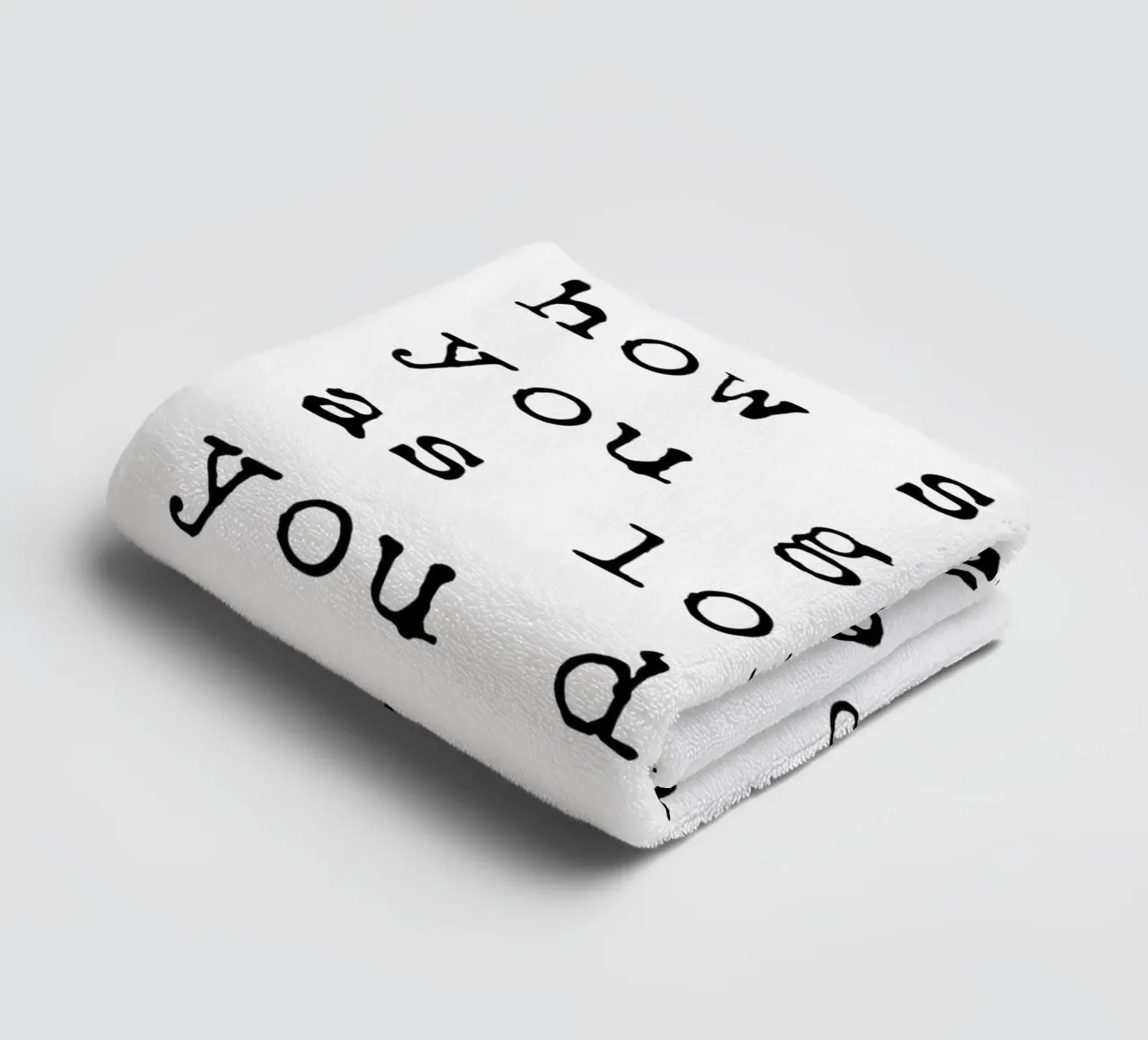 Do Not Stop - Confucius Typewriter badhanddoek van Typo Designs