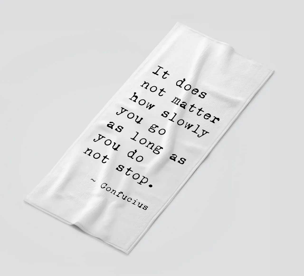 Do Not Stop - Confucius Typewriter telo mare da Typo Designs