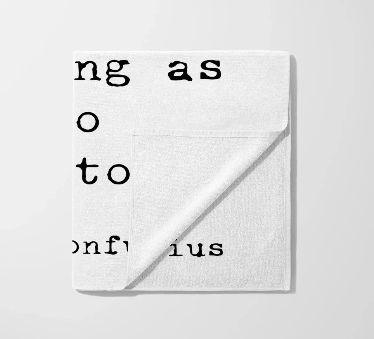 Do Not Stop - Confucius Typewriter telo mare da Typo Designs