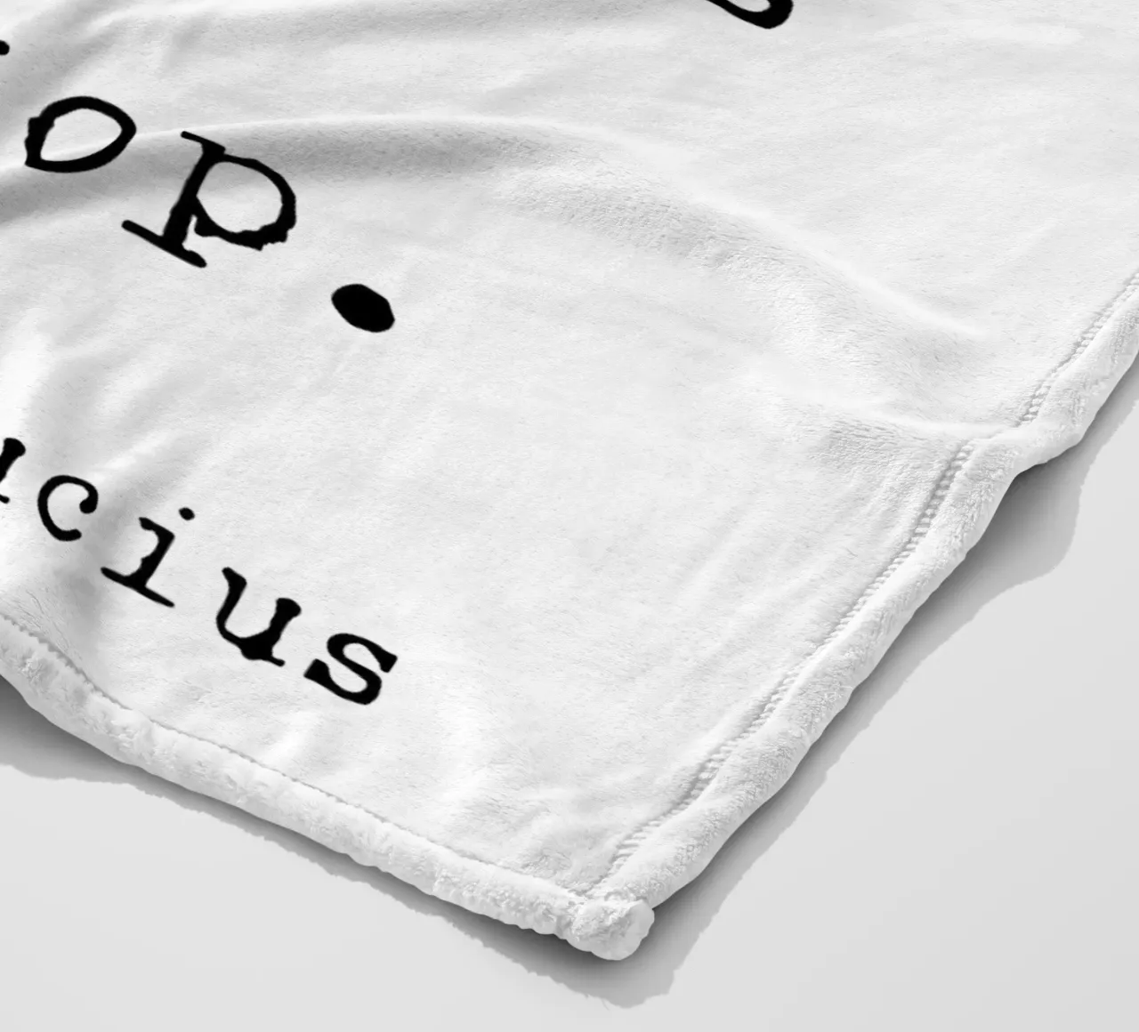 Do Not Stop - Confucius Typewriter coperta in pile da Typo Designs