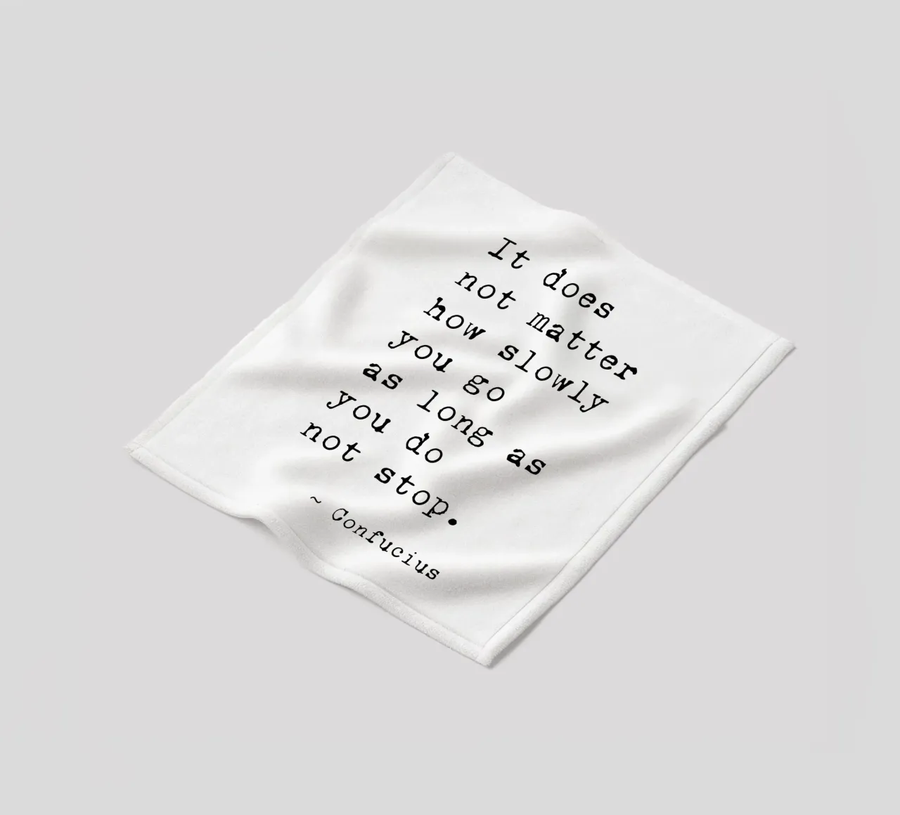 Do Not Stop - Confucius Typewriter coperta in pile da Typo Designs