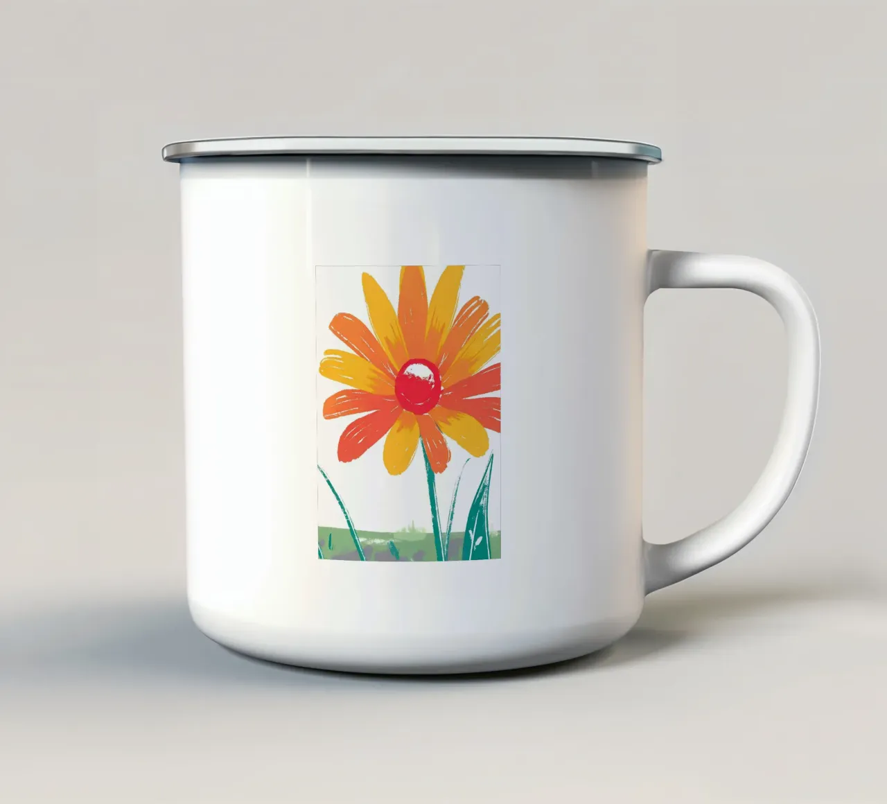 Girasole tazza in smalto da PREKETEWE