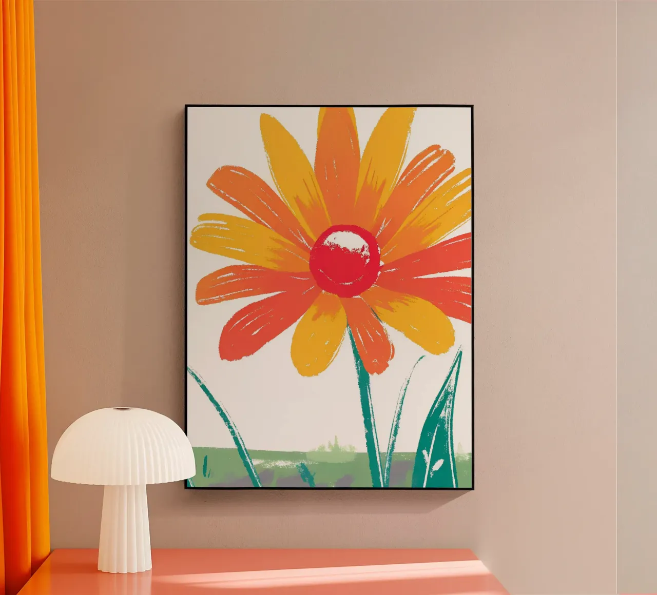 Sunflower Acryl-Glas von PREKETEWE