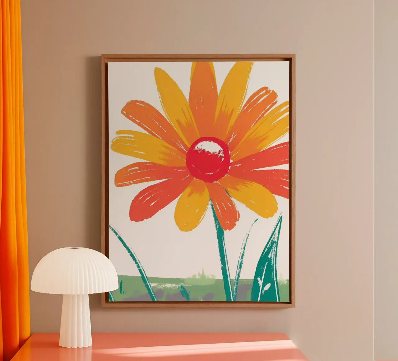 Girasole tela con Cornice a cassetta da PREKETEWE