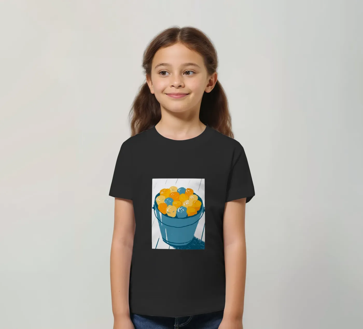 Flowers In A Bucket Kinder T-Shirt von PREKETEWE