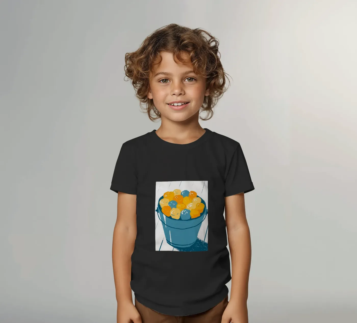 Flowers In A Bucket Kinder T-Shirt von PREKETEWE