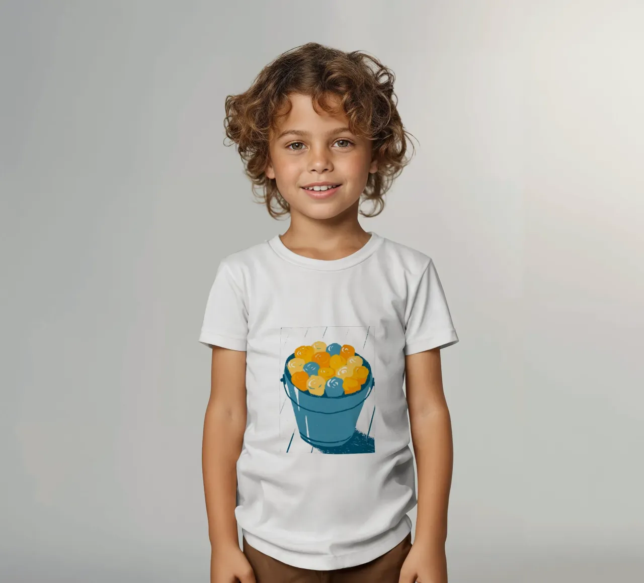 Blumen in einem Eimer Kinder T-Shirt von PREKETEWE