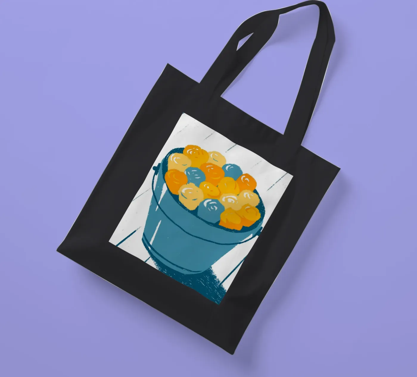 Blumen in einem Eimer Jutebeutel von PREKETEWE