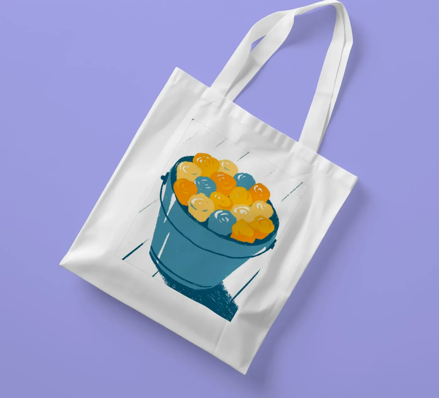 Blumen in einem Eimer Jutebeutel von PREKETEWE