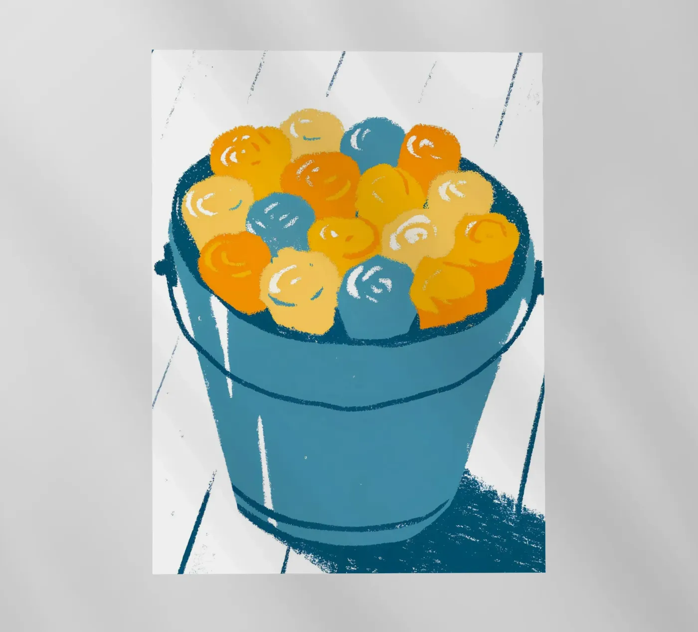 Flowers In A Bucket Backlit Folie von PREKETEWE