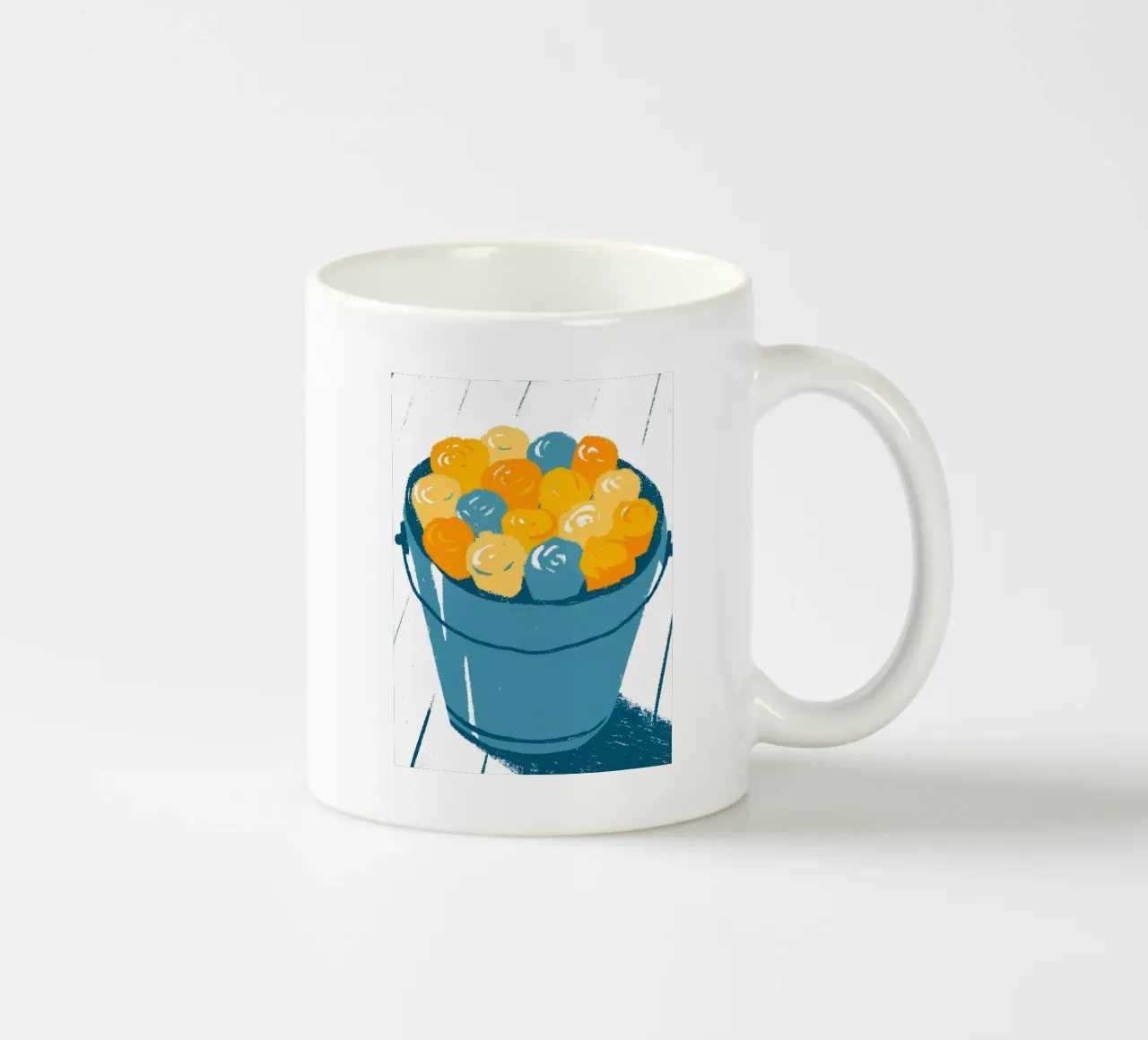 Fiori in un secchio tazza in ceramica da PREKETEWE