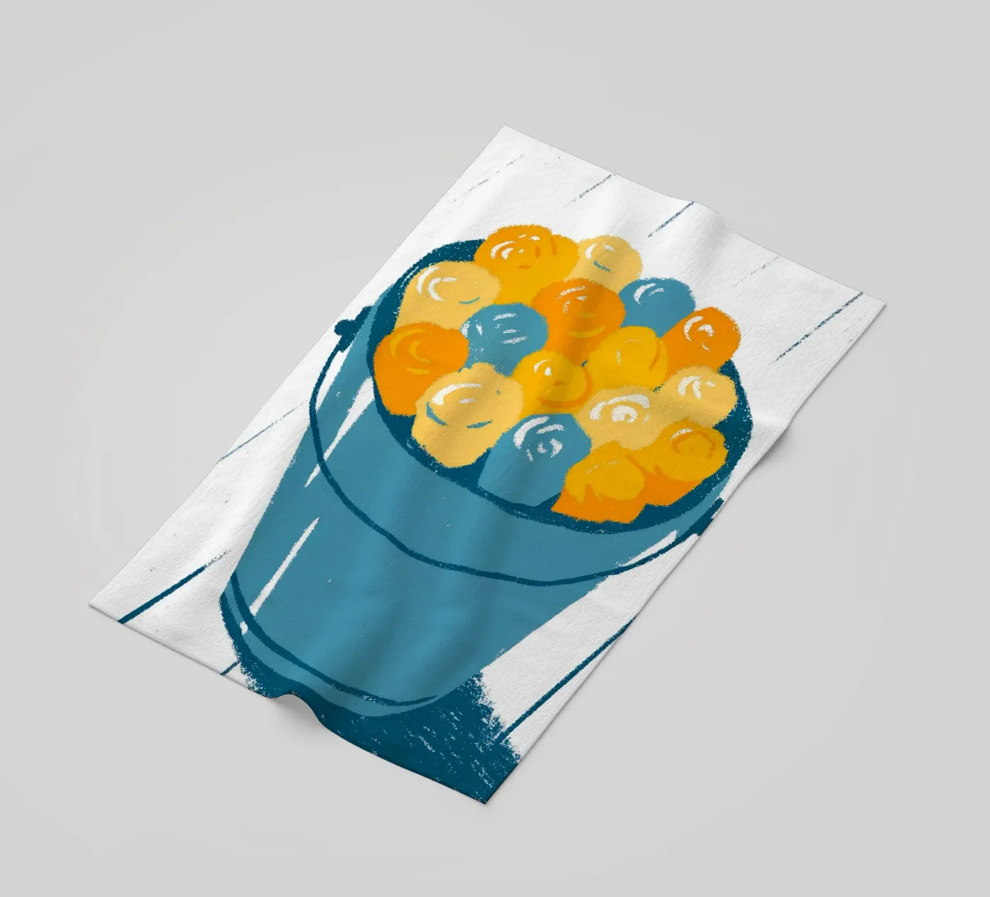 Flowers In A Bucket Strandtuch von PREKETEWE