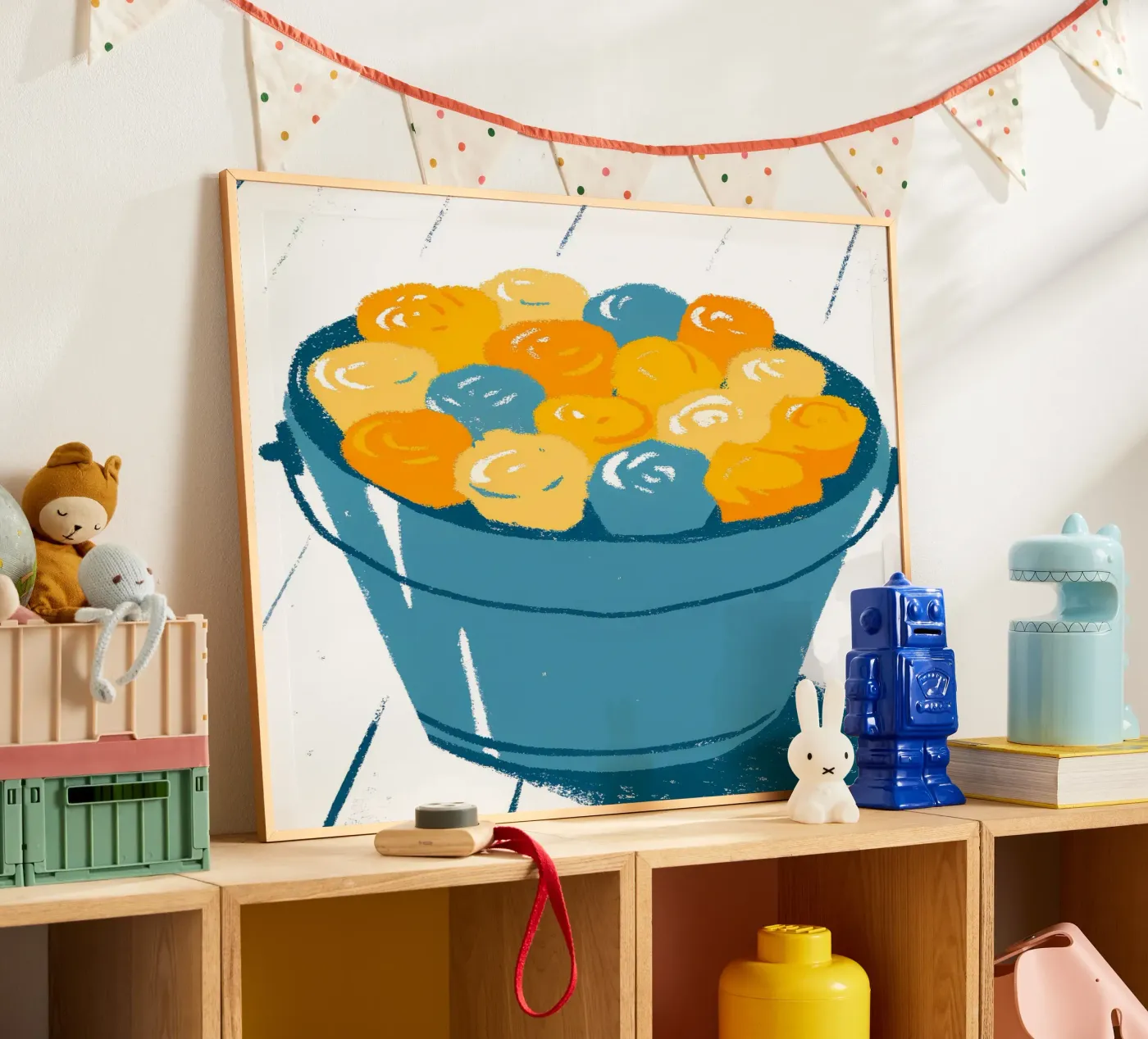 Flowers In A Bucket Poster von PREKETEWE