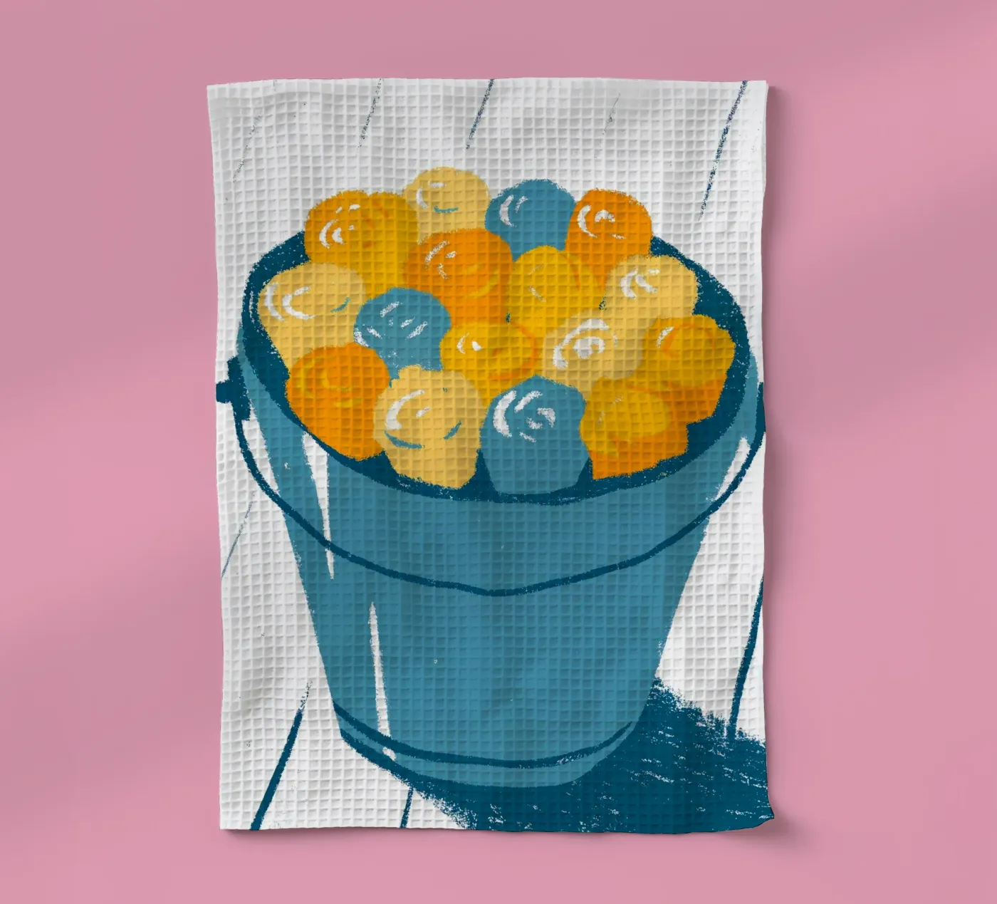 Flowers In A Bucket Geschirrtuch von PREKETEWE