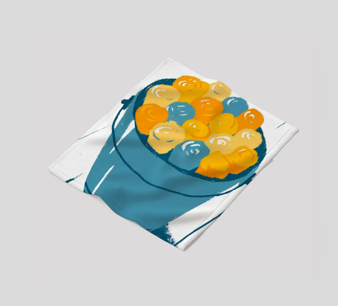 Blumen in einem Eimer Fleecedecke von PREKETEWE
