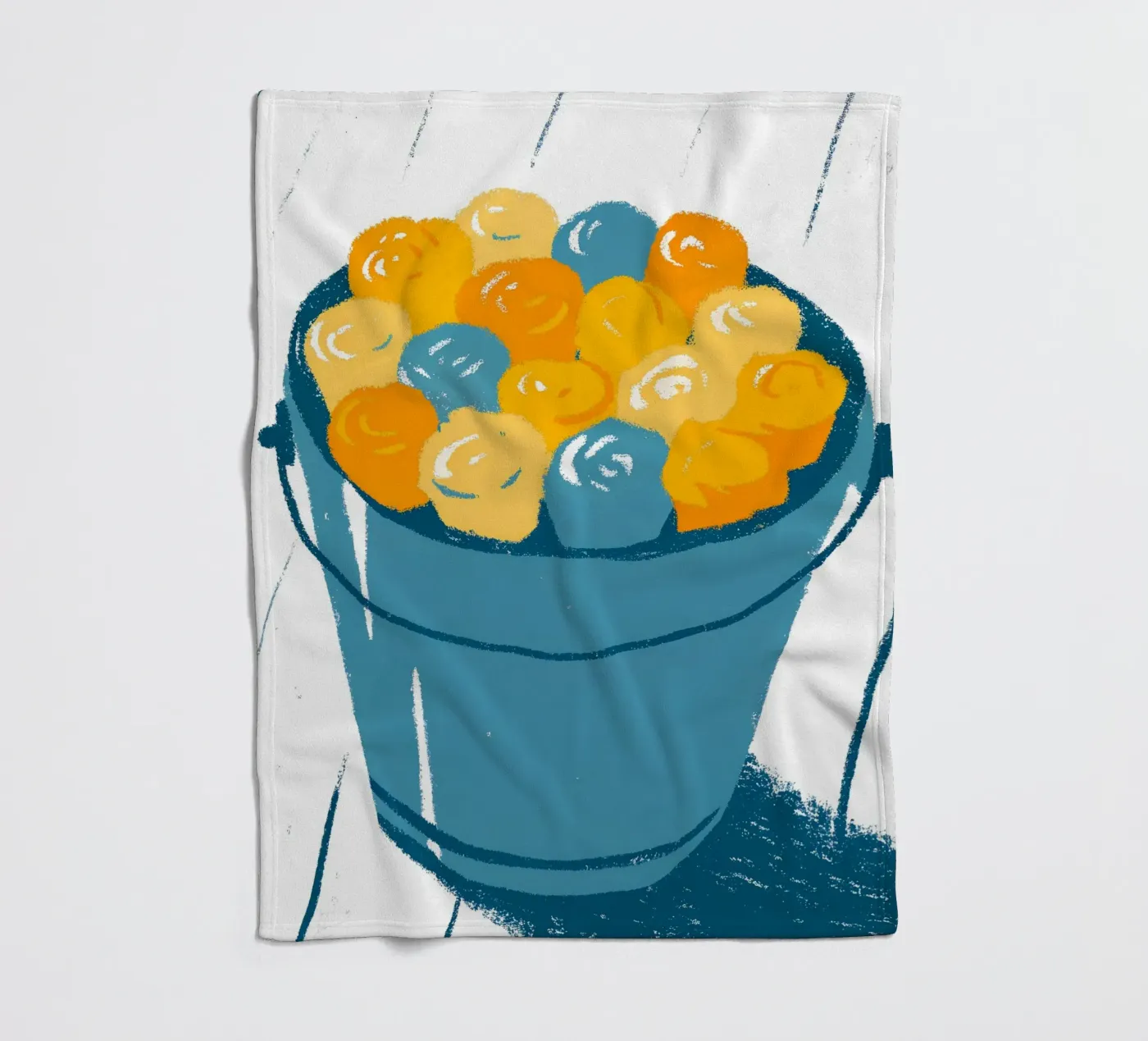 Flowers In A Bucket coperta in pile da PREKETEWE