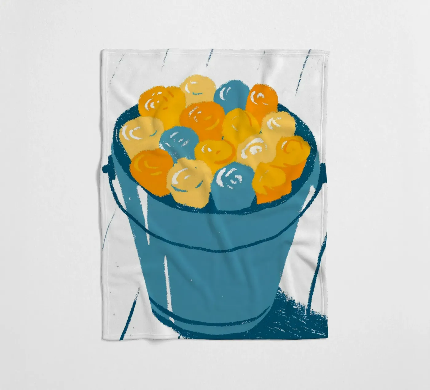 Flowers In A Bucket coperta in pile da PREKETEWE