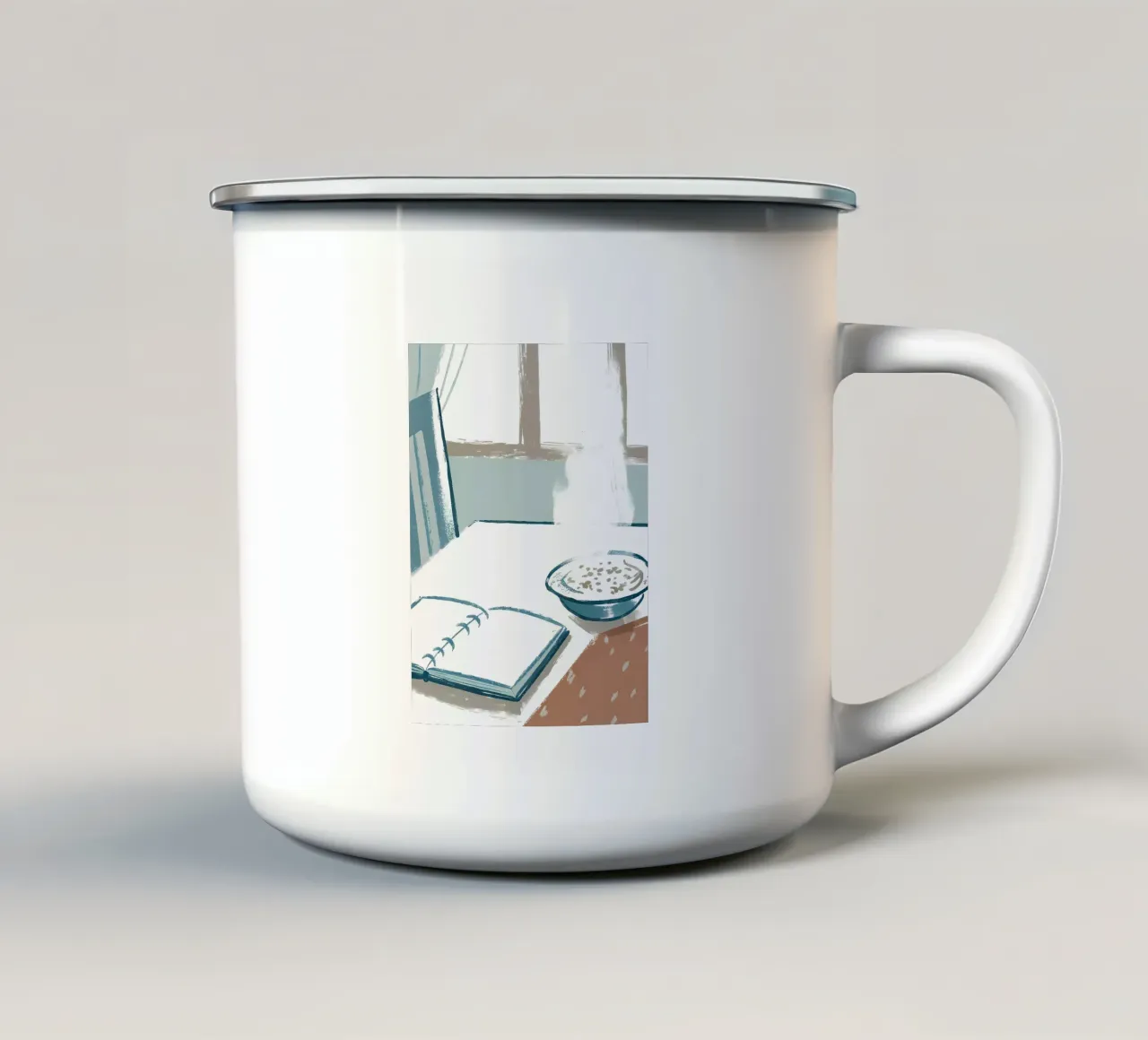 Colazione a tavola tazza in smalto da PREKETEWE