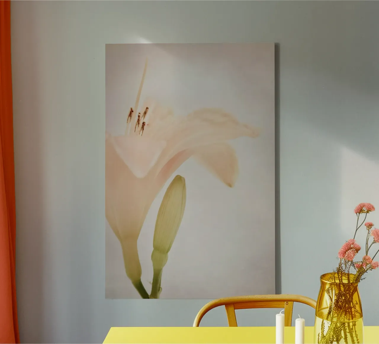 peachy tela con Cornice a cassetta da Visuelle Poesie am Wegesrand