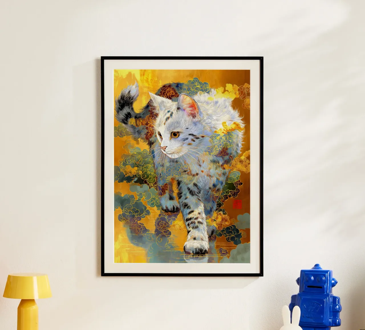 Gatto Ukiyo-e poster da Fleur de Lys