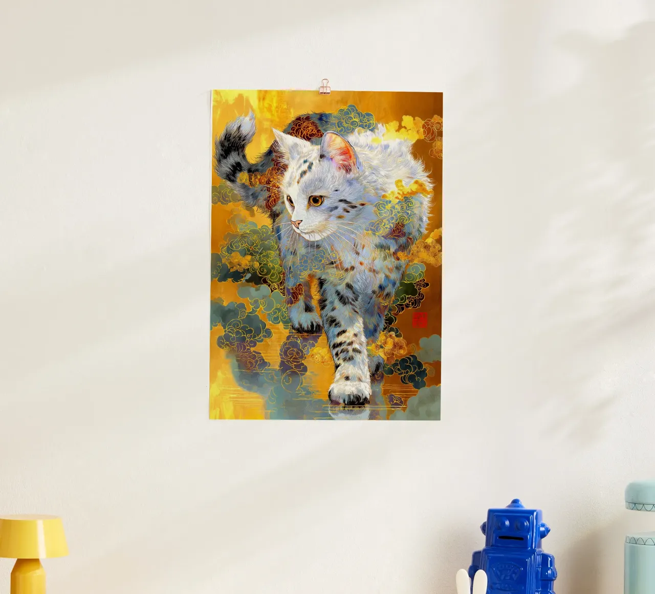 Gatto Ukiyo-e poster da Fleur de Lys