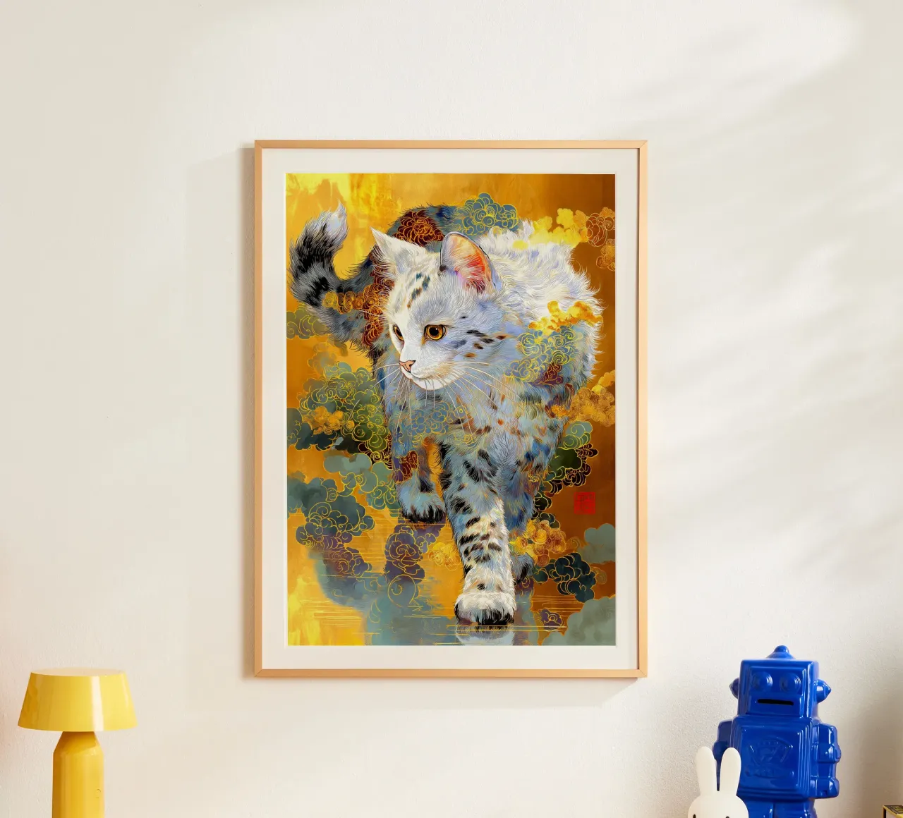 Gatto Ukiyo-e poster da Fleur de Lys