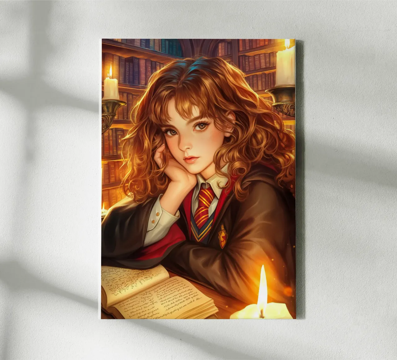 Hermione Granger Harry Potter tela con Cornice a cassetta da Fleur de Lys