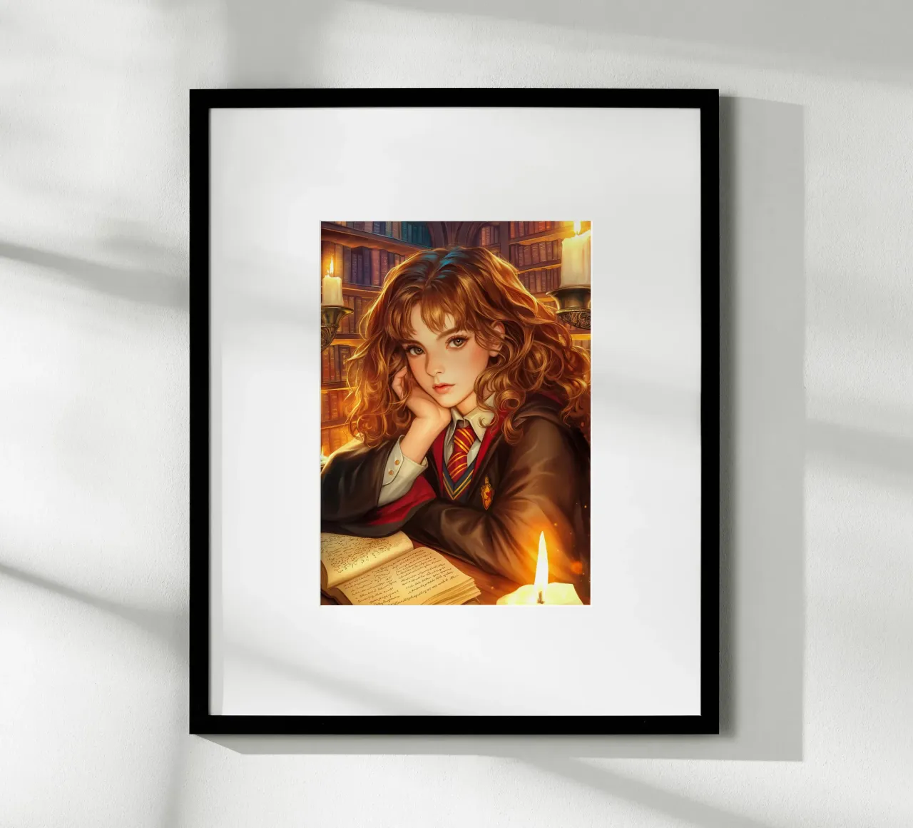 Hermione Granger Harry Potter poster con telaio in legno da Fleur de Lys