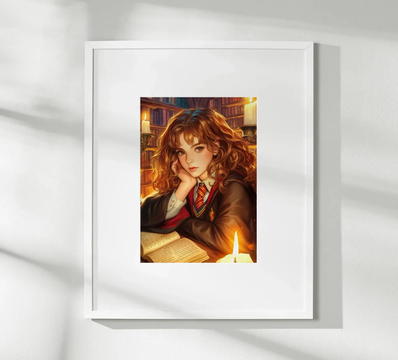 Hermione Granger Harry Potter poster con telaio in legno da Fleur de Lys