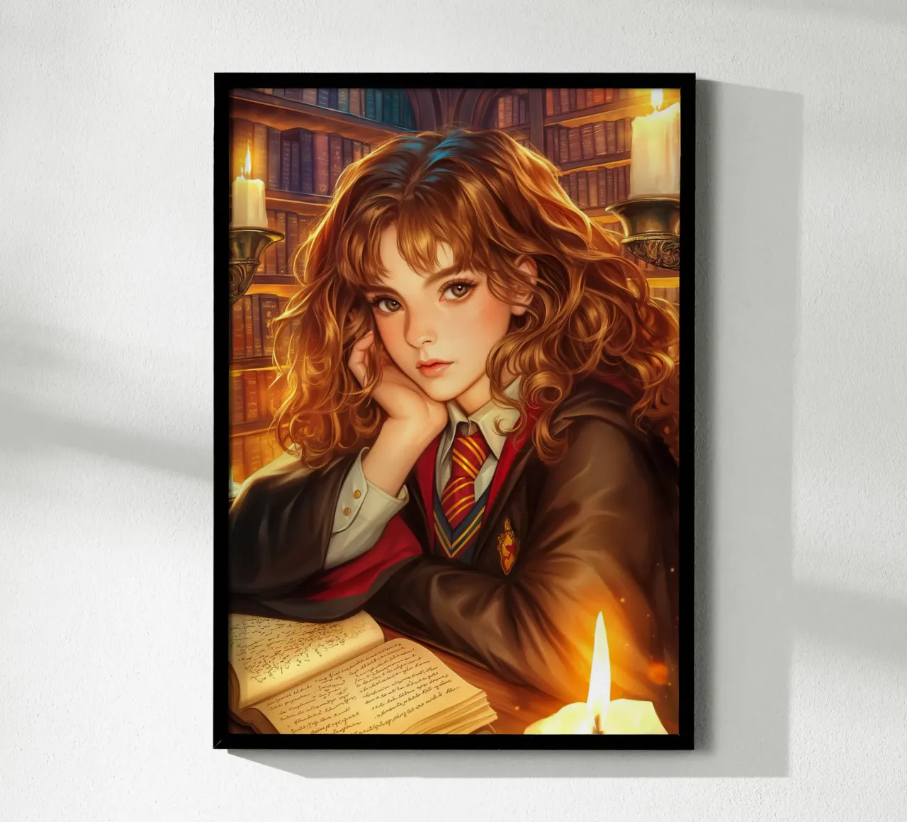 Hermione Granger Harry Potter poster con telaio in legno da Fleur de Lys